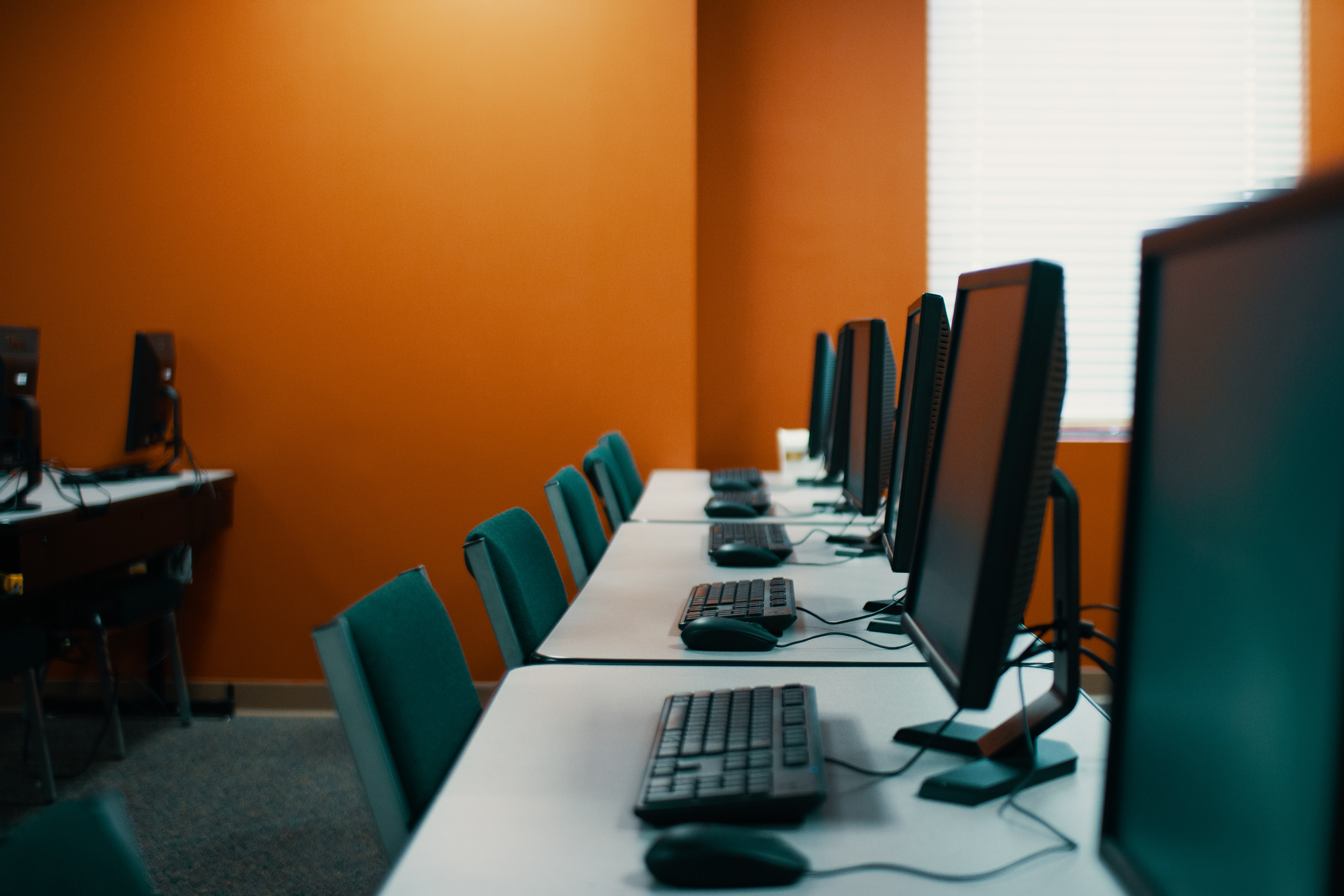 row of computers